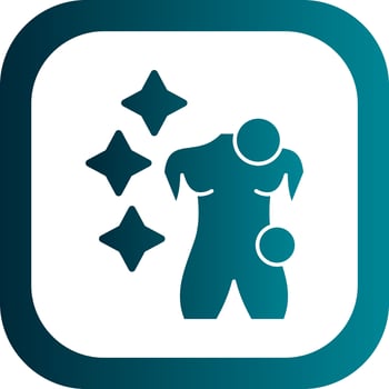 Body Glitter Vector Icon Design