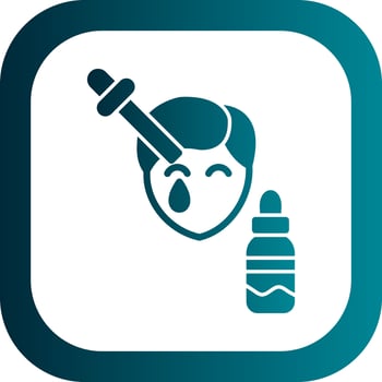 Face Oil Vector Icon Design