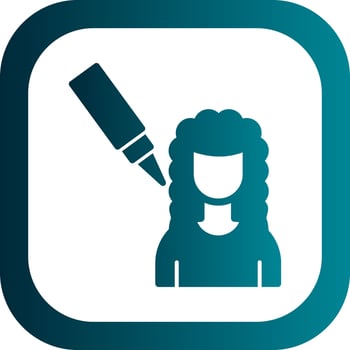 Scalp Treatment Vector Icon Design