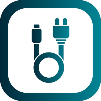 Search Cable Vector Icon Design