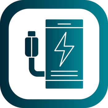 Mobile charging Vector Icon Design