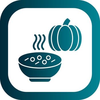 Pumpkin Soup Vector Icon Design