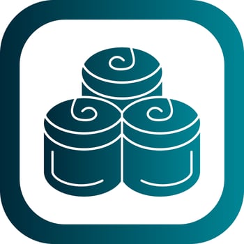 Cinnamon Rolls Vector Icon Design