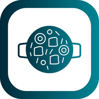 Seafood Chowder Vector Icon Design