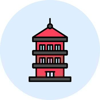 Pagoda Vector Icon