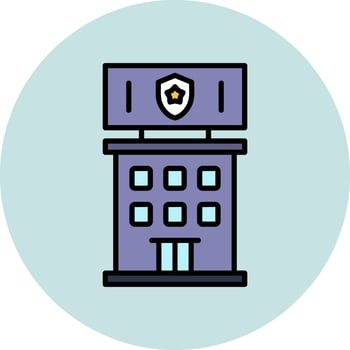 Police Station Vector Icon