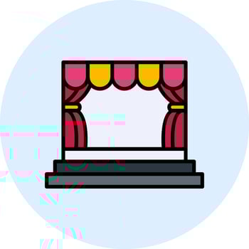 Stage Vector Icon