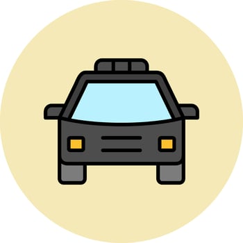 Police Car Vector Icon