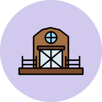 cowshed Vector Icon