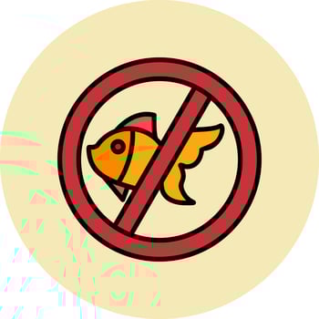 no fishing Vector Icon