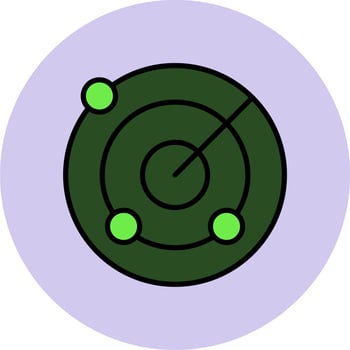 Radar Vector Icon