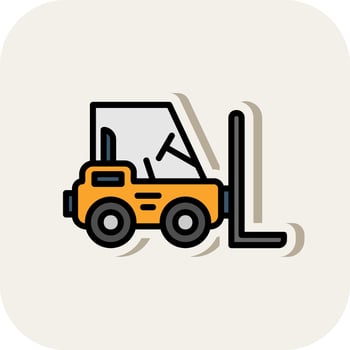Forklift Vector Icon Design