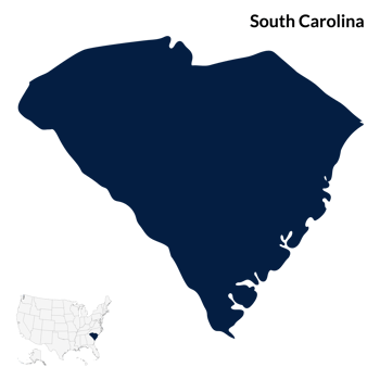 Map of South Carolina. South Carolina map. USA map png