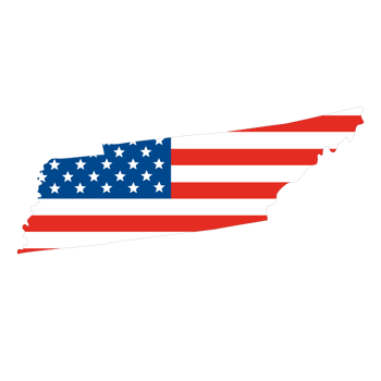 Map of Tennessee. Tennessee map. USA map png