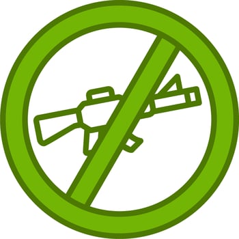 No Rifle Vector Icon