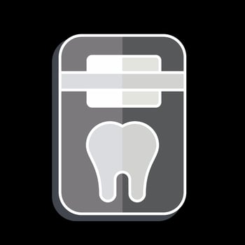 Icon Dental Floss. related to Dentist symbol. glossy style. simple design editable. simple illustration vector