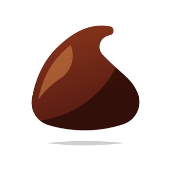 Chocolate chips vector isolated