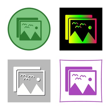 Pictures Vector Icon