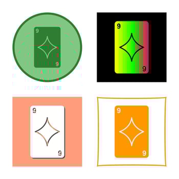 Diamonds Card Vector Icon