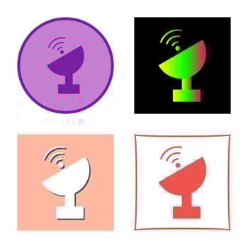 Unique Satellite Vector Icon