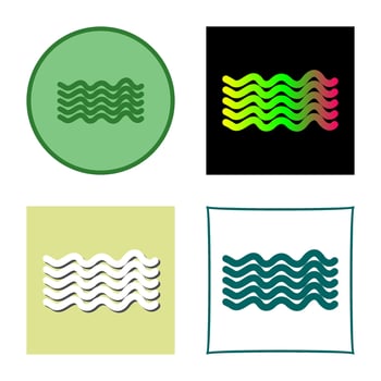 Magnetic Waves Vector Icon