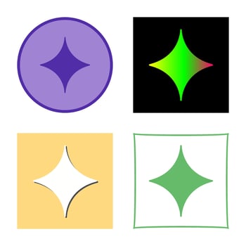 Unique Diamond Vector Icon