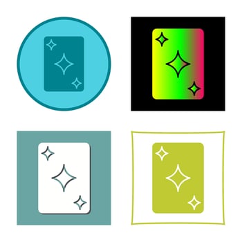 Unique Card Vector Icon