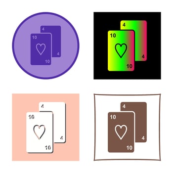 Playing Cards Vector Icon
