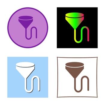 Unique Beer Bong Vector Icon