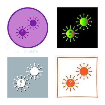 Unique Virus Vector Icon