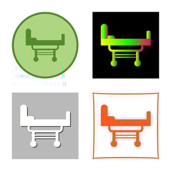 Hospital Bed Vector Icon