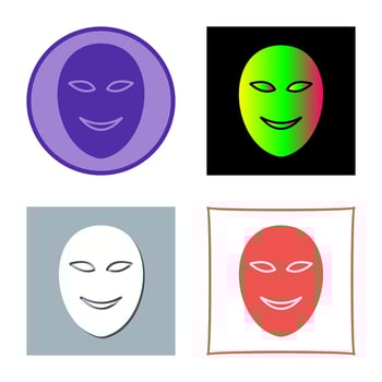 Ancient Face Mask Vector Icon