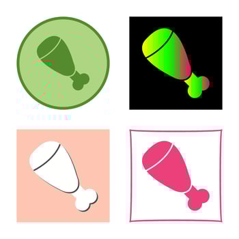 Cooked Ham Vector Icon
