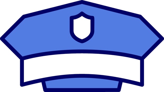 Police Hat Vector Icon