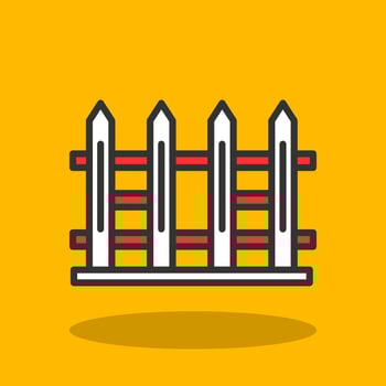 Fence Vector Icon Design
