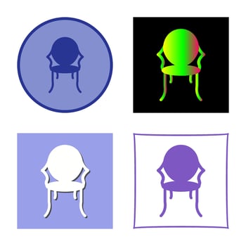 Ancient Chair Vector Icon