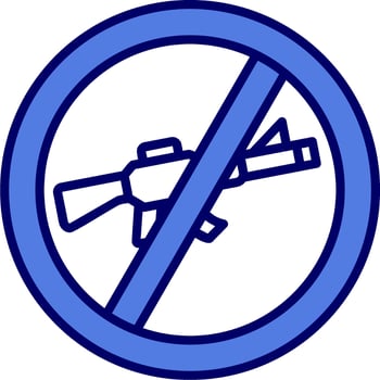 No Rifle Vector Icon