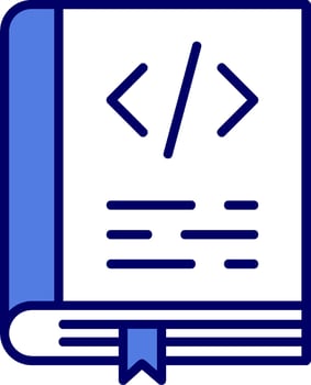 Coding Book Vector Icon