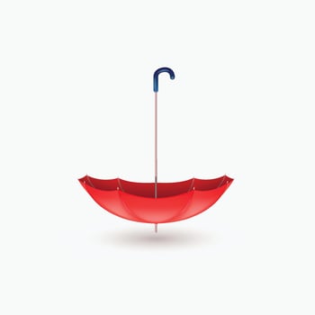 umbrella upside down vector