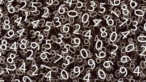 red numbers back vector