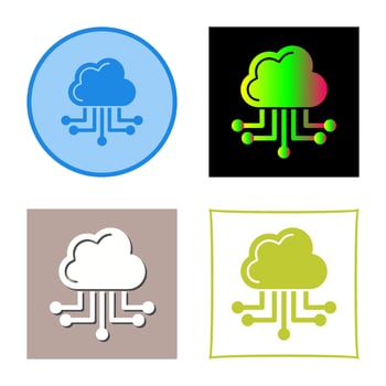 Cloud Computing Vector Icon