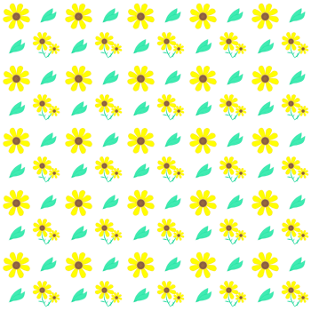 seamless pattern with yellow sunflowers png