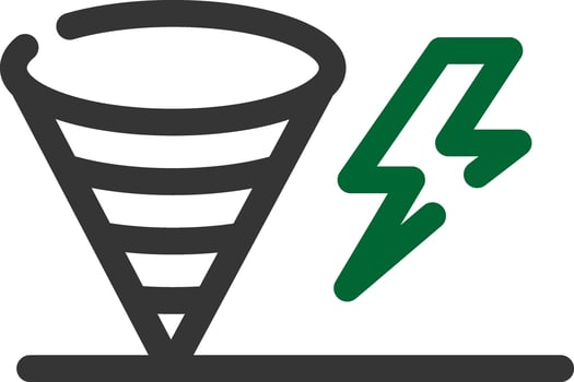 Tornado Creative Icon Design vector