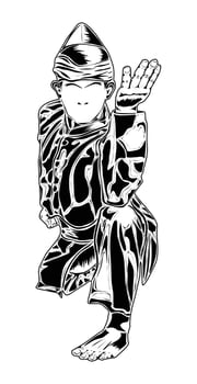 silat silhouette images, suitable for posters, logos, t-shirt designs and others vector