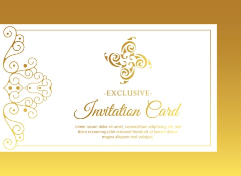 luxury invitation background style ornamental pattern vector
