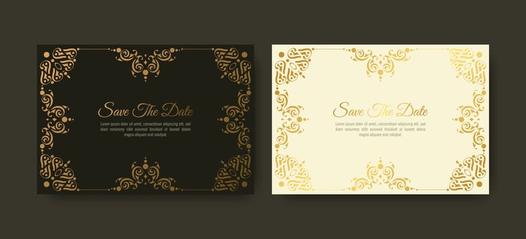 luxury invitation background style ornamental pattern vector