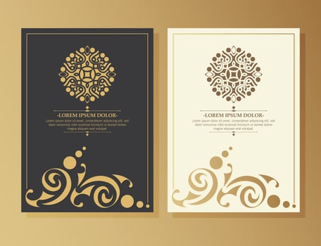 Vintage ornament greeting card calligraphy ornate swirls and vignettes vector