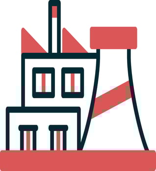 Factory Plant Vector Icon