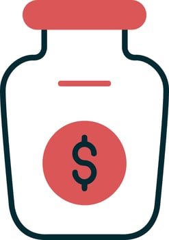 Money Jar Vector Icon
