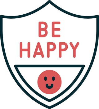 Be Happy Vector Icon